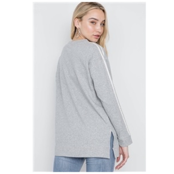 Heather Grey Sweatshirt Long Sleeve 100% Cotton M - Picture 3 of 10